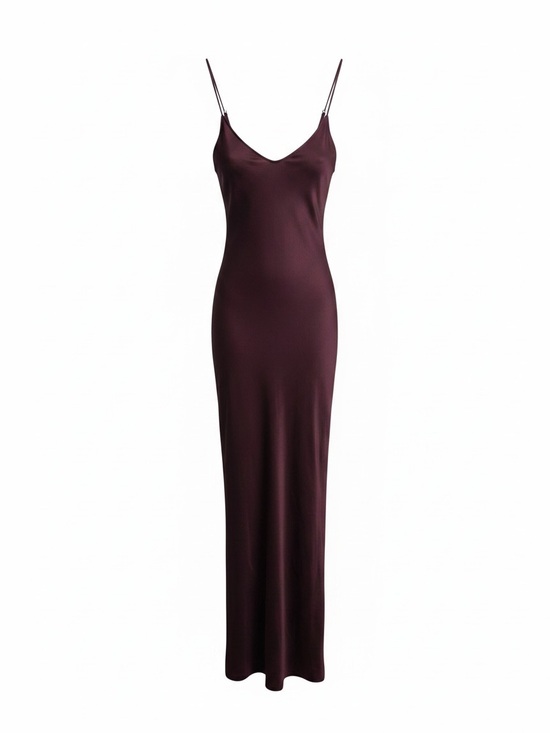 Ag Adriano Goldschmied Dresses & Skirts - Ag Adriano Goldschmied Plum Silk Slip Dress